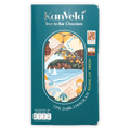 KanVela Klong Loi Origin Dark 72% teal wrapper with coastal sailboat design