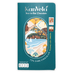 KanVela Klong Loi Origin Dark 72% teal wrapper with coastal sailboat design