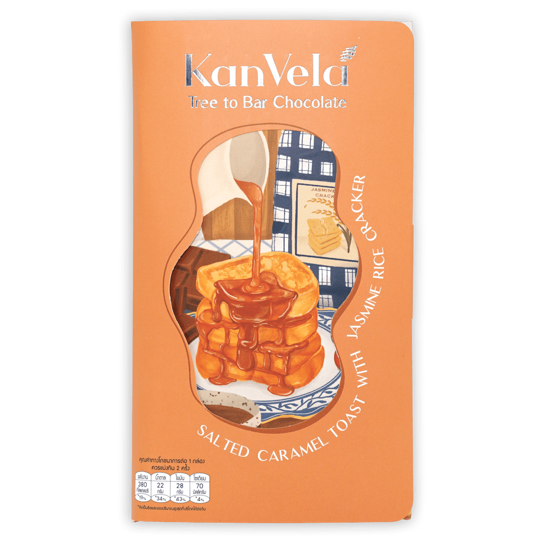 KanVela Salted Caramel Toast White Chocolate w/ Rice Cracker