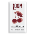 Loon Chocolate Dark w/ Dried Cherry 70% bar with cherry illustration