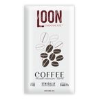Loon Chocolate 70% dark coffee bar in sleek white wrapper