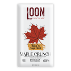 Loon Chocolate Milk Maple Crunch 50% white bar with red maple leaf