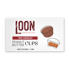 Loon Chocolate Milk Peanut Butter Cups in white package