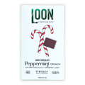Loon Chocolate Dark Peppermint Crunch 70% bar in white wrapper