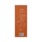 Back of Lucid Chocolatier rust-brown box, Finite Collection 78%, tasting notes raisin and Christmas pudding, nutrition table and barcode