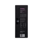 Back of Lucid Chocolatier black box, Purist Collection 82% dark, La Pareja Piura Peru, description and nutrition panel