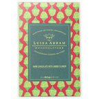 Luisa Abram 70% dark chocolate bar with jambu flower in red green box