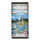 Maeve Cafe Latte Crunch Truffle Bar by Seattle Chocolate, colorful illustrated milk chocolate