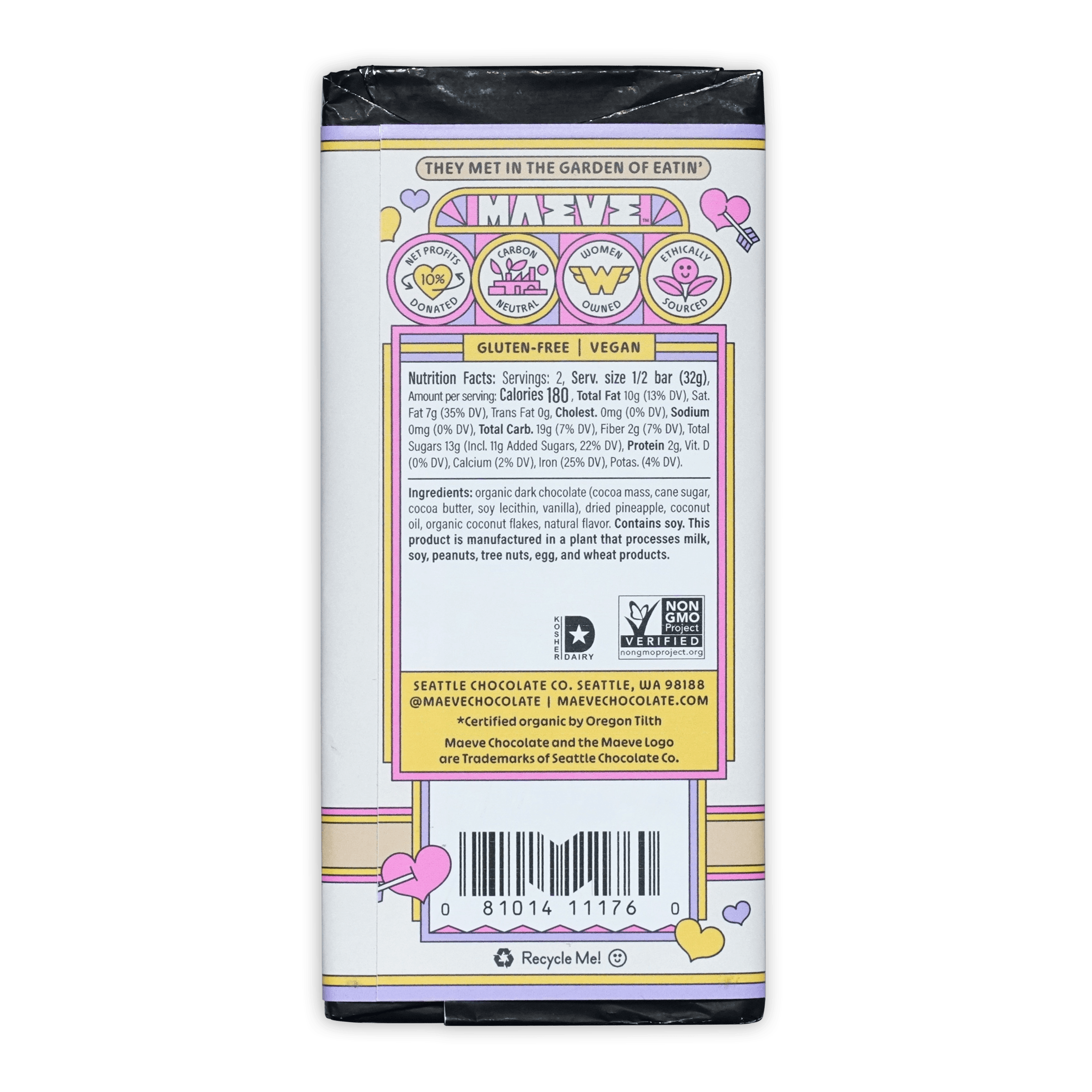 Maeve Forbidden Fruits Coconut Pineapple Truffle Bar