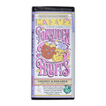 Maeve Forbidden Fruits Truffle Bar wrapper with cartoon fruits