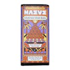 Maeve Matinee Malt Balls Truffle Bar with malt pyramid and palms