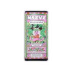 Maeve Magical Mint milk chocolate truffle bar in a pink and green illustrated wrapper on a black background.