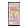 Maeve Peanut Butter Banana Affair truffle bar with pink wrapper and banana characters