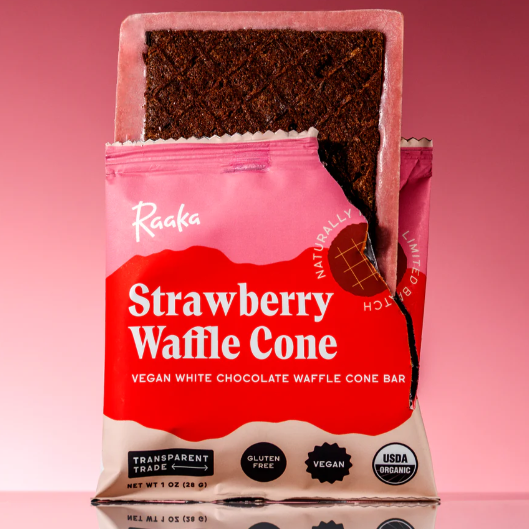 Raaka Strawberry Waffle Cone (Limited Edition)