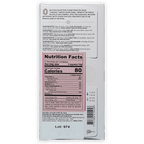 Back of Marana Cusco Milk 50% chocolate bar wrapper with pink nutrition label