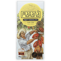 Marana Piura Dark 80% white chocolate bar wrapper with marana logo and cacao harvest illustration
