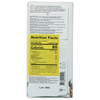 Marana Piura Milk 50% Pura white chocolate bar wrapper back with yellow nutrition label