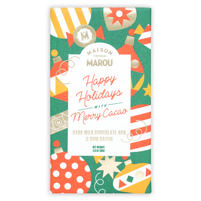 Marou Maison Dark Milk Chocolate Rum & Raisin 48% (Seasonal)