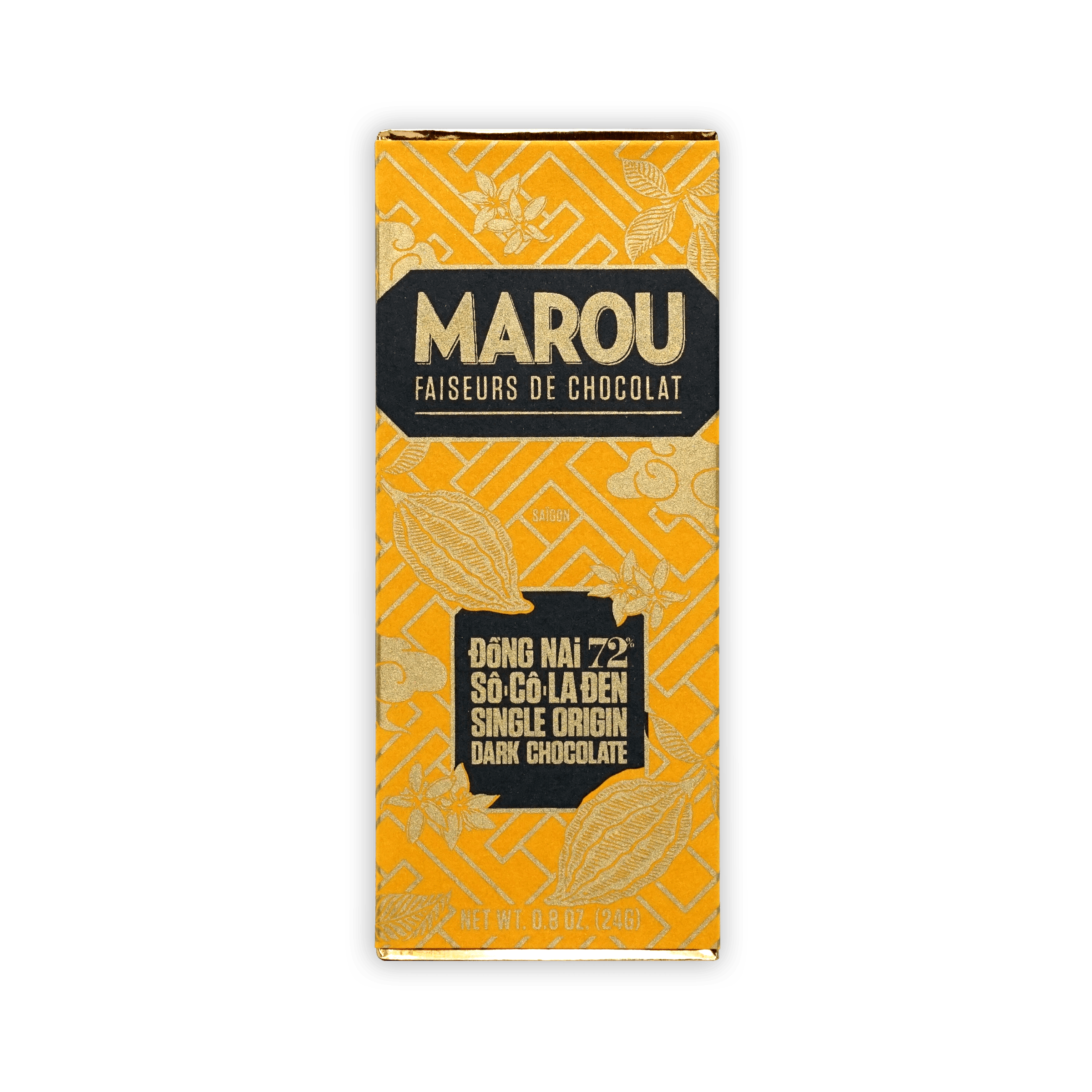 Marou Mini Bars Dong Nai 72% dark chocolate wrapper