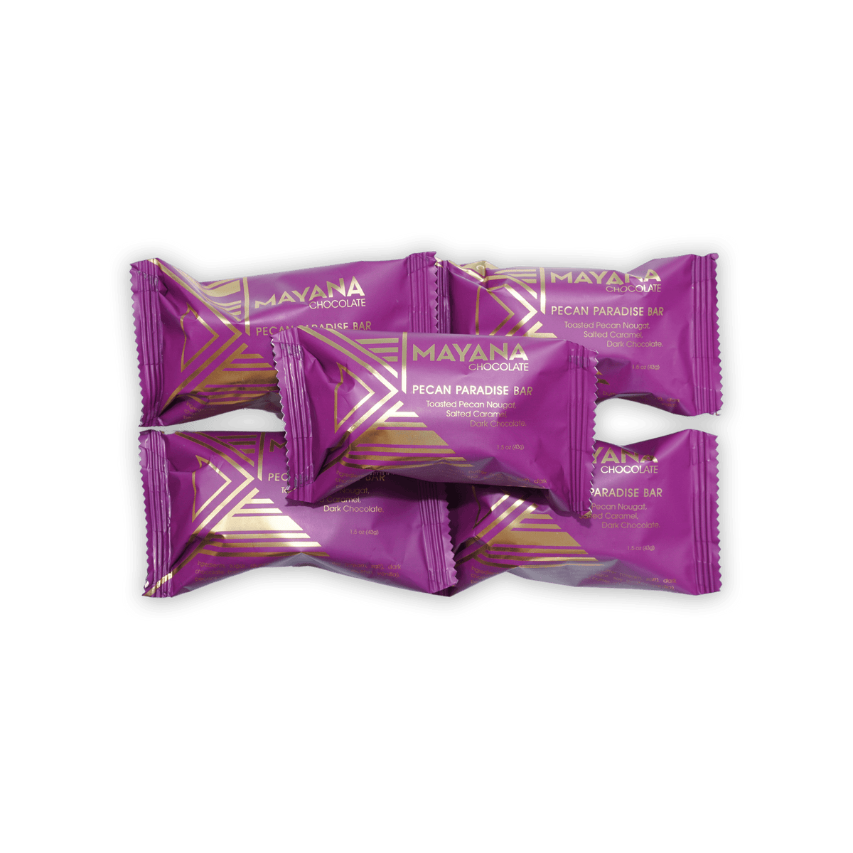 Mayana Mini Pecan Paradise Chocolate Caramel Nougat Bar