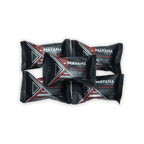 Mayana peppermint mini chocolate bars in black red geometric wrap