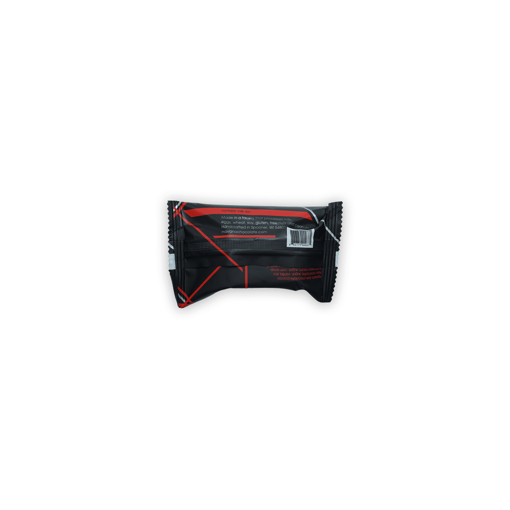 Mayana Chocolate Mini Peppermint Bar in black red glossy package