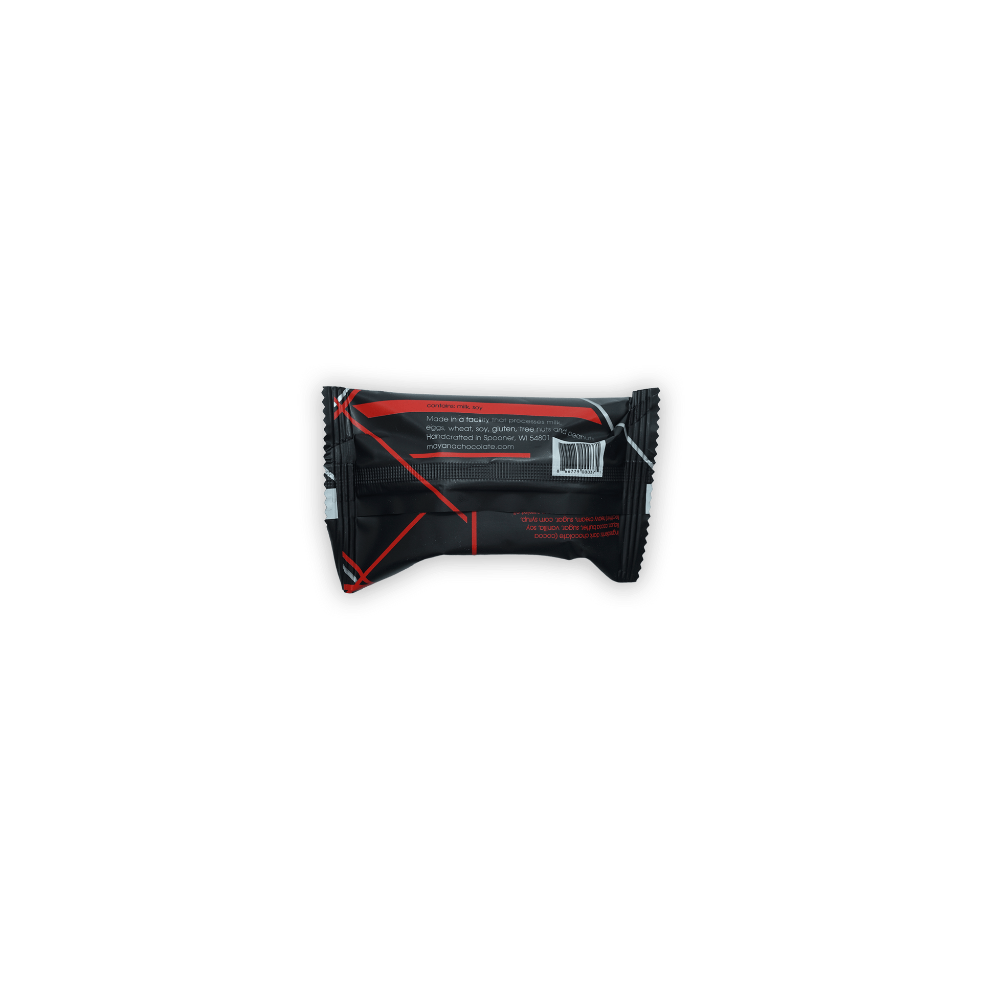 Mayana Chocolate Mini Peppermint Bar in black red glossy package