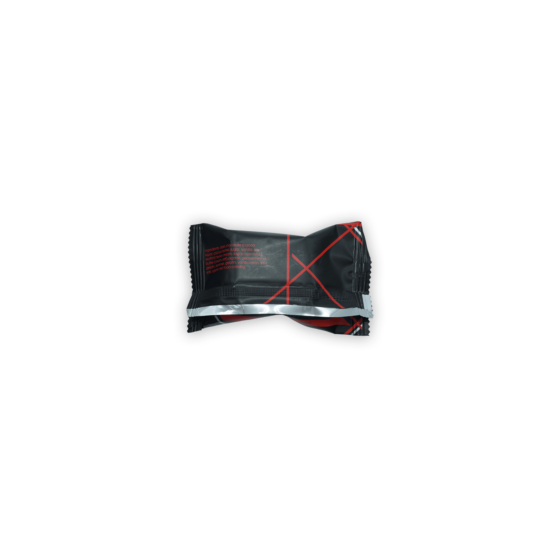 Mayana Chocolate Mini Peppermint Bar in black red pack with silver seal