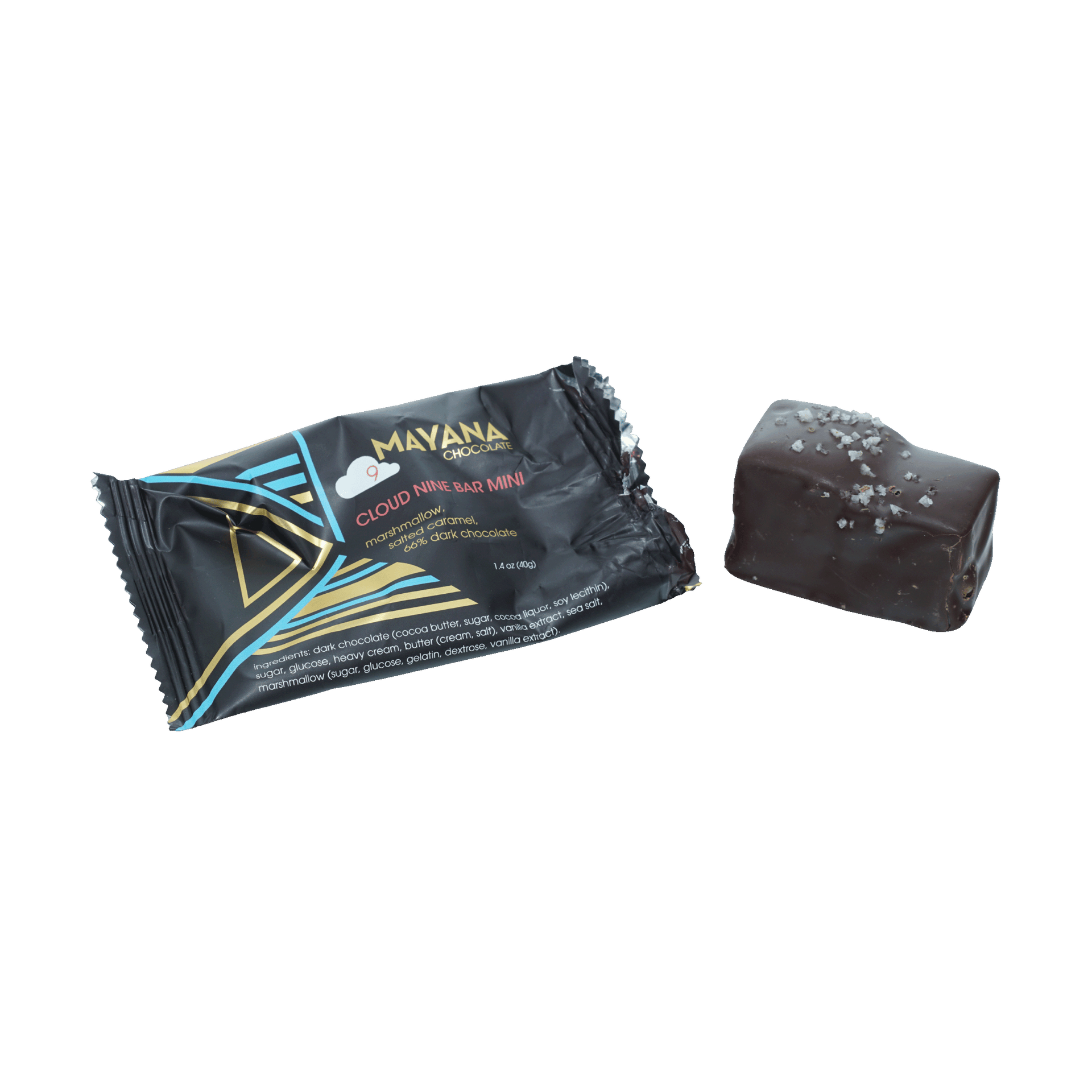 Mayana Chocolate Mini Cloud 9 Bar with sea salt flakes