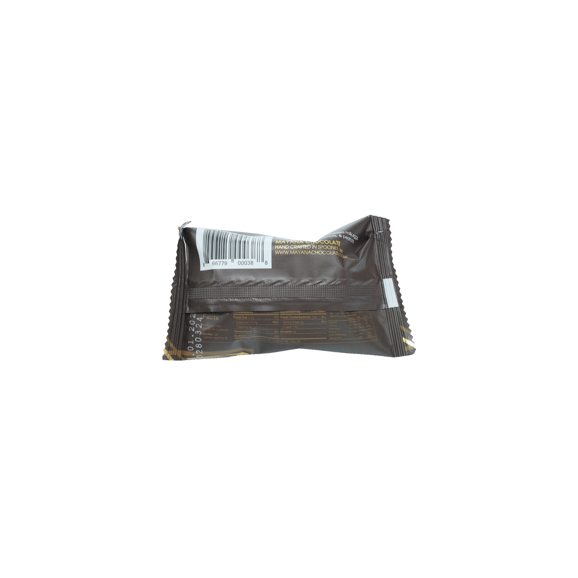 Mayana Chocolate Mini Coffee Break Bar dark brown foil-wrapped handmade chocolate
