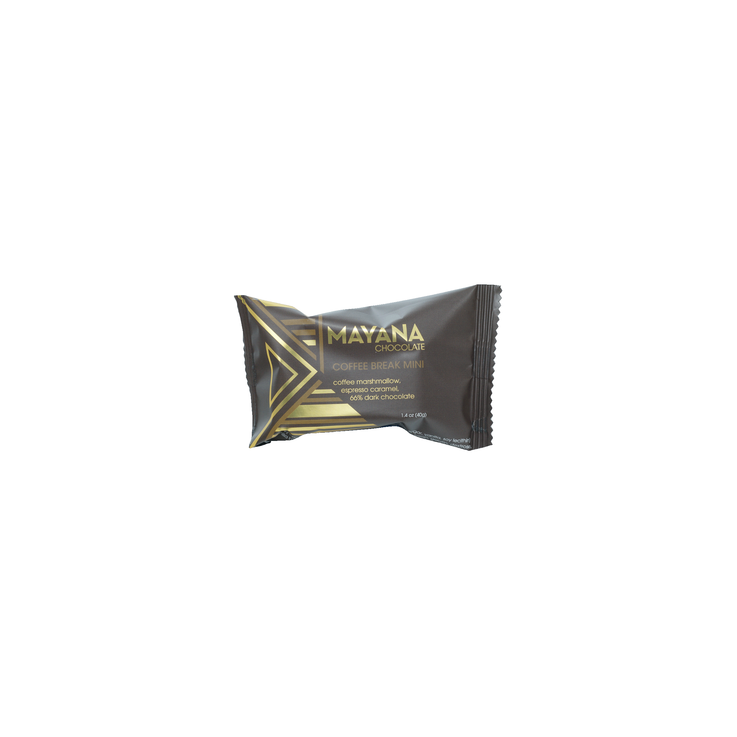 Mayana Chocolate Mini Coffee Break Bar with coffee marshmallow, espresso caramel, 70% dark chocolate