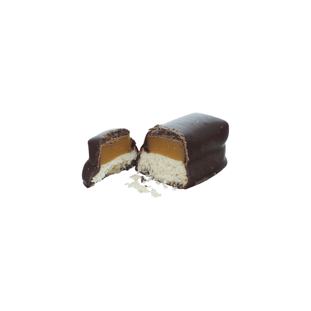 Mayana Chocolate Mini Fix Bar with dark chocolate, caramel, and nougat