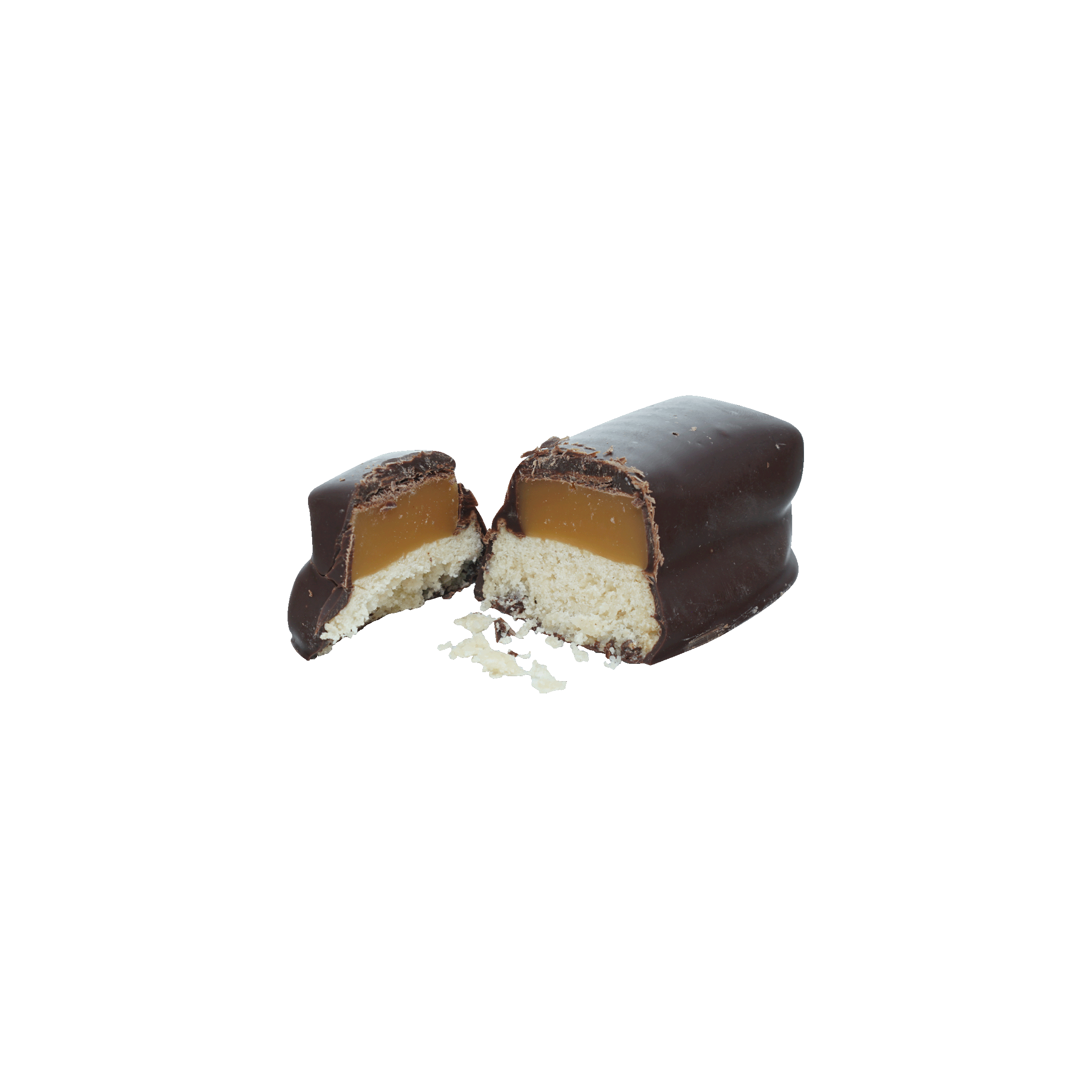 Mayana Chocolate Mini Fix Bar with dark chocolate, caramel, and nougat