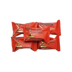 Bright red foil Mayana chocolate mini Mayan spice bars with gold accents
