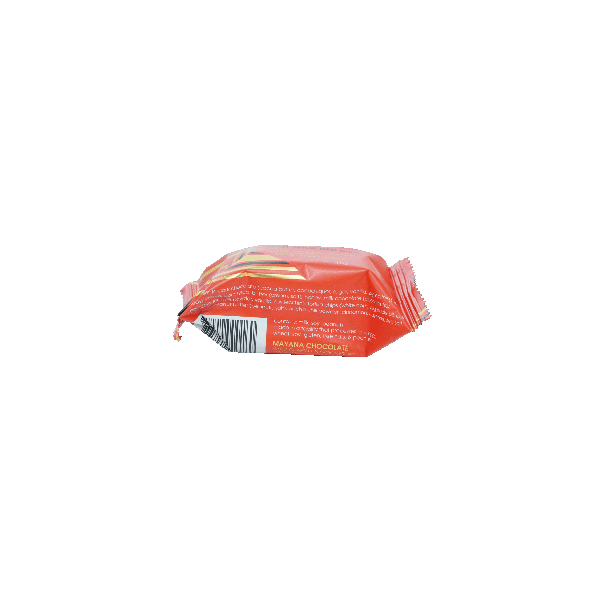 Mayana Chocolate Mini Mayan Spice Bar in red glossy wrapper
