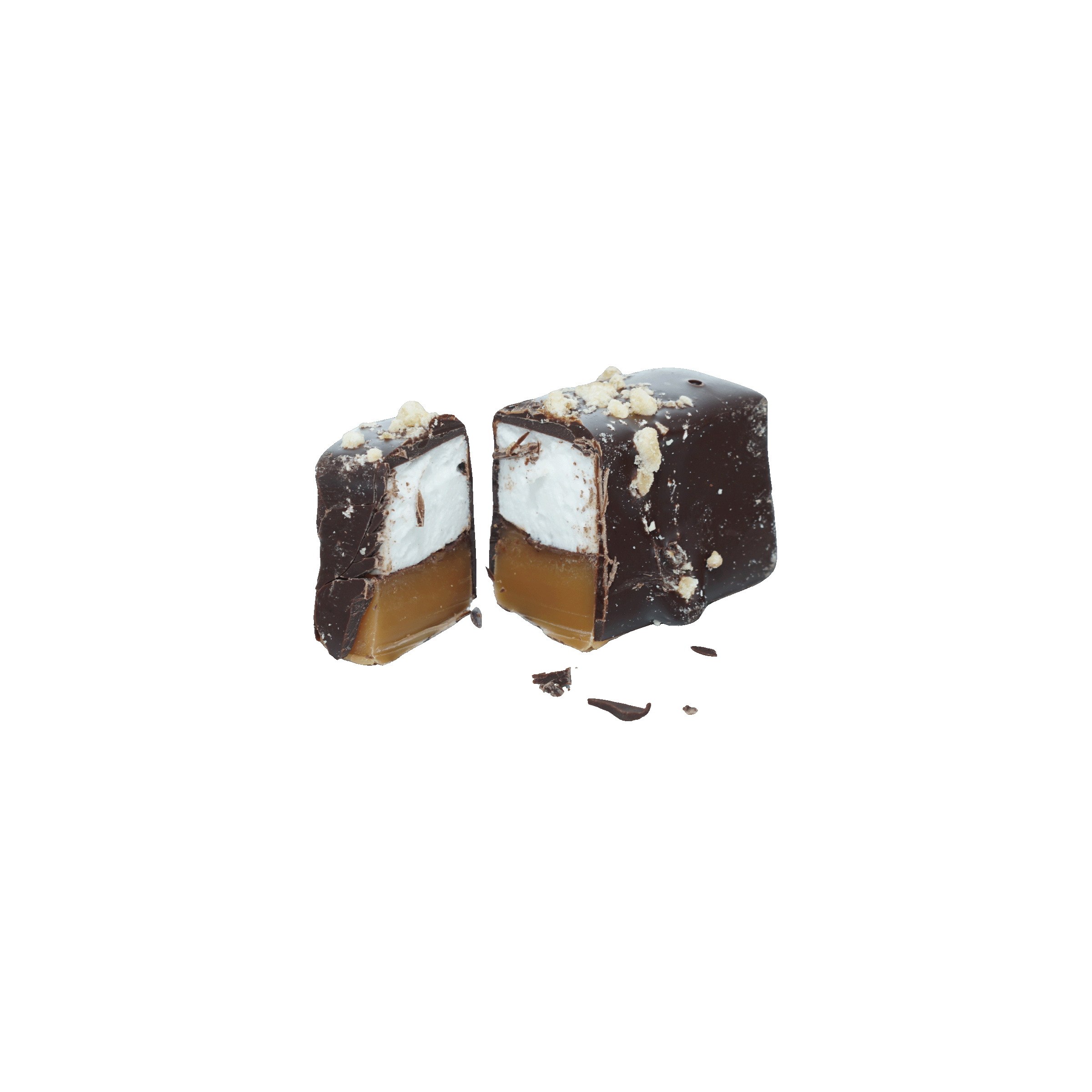Mayana Chocolate Mini Monkey Bar with dark chocolate-coated caramel and marshmallow