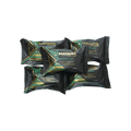 Mayana Chocolate Mini Space Bar in black teal foil with gold accents