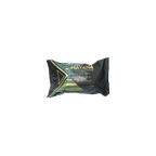 Mayana Chocolate Mini Space Bar in sleek black teal foil with gold accents