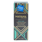 Mayana Chocolate Space Bar in sleek black gold teal geometric box