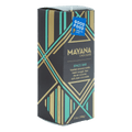 Mayana Chocolate Space Bar in sleek black gold teal geometric box
