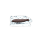 Michel Cluizel dark chocolate fish candy in silver foil from sardine tin
