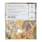 Back of Mission Chocolate Cupuacu 70% bar wrapper with cocoa pod illustration