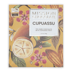 Mission Chocolate Cupuacu 70% dark chocolate bar in yellow wrapper
