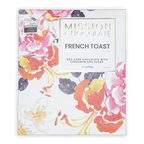 Mission Chocolate Dark French Toast bar in floral box