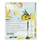 Vibrant yellow lemon-themed wrapper of mission chocolate dark 70 percent with candied orange peel showing nutritional info in portuguese