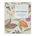 Mission Chocolate Horchata white chocolate bar with cinnamon rice pudding in elegant botanical box