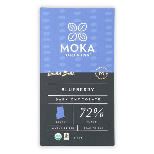 Moka Dark Chocolate w/ Blueberry 72%