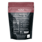 Moka origins organic Mexican spice 72% drinking chocolate in resealable pouch