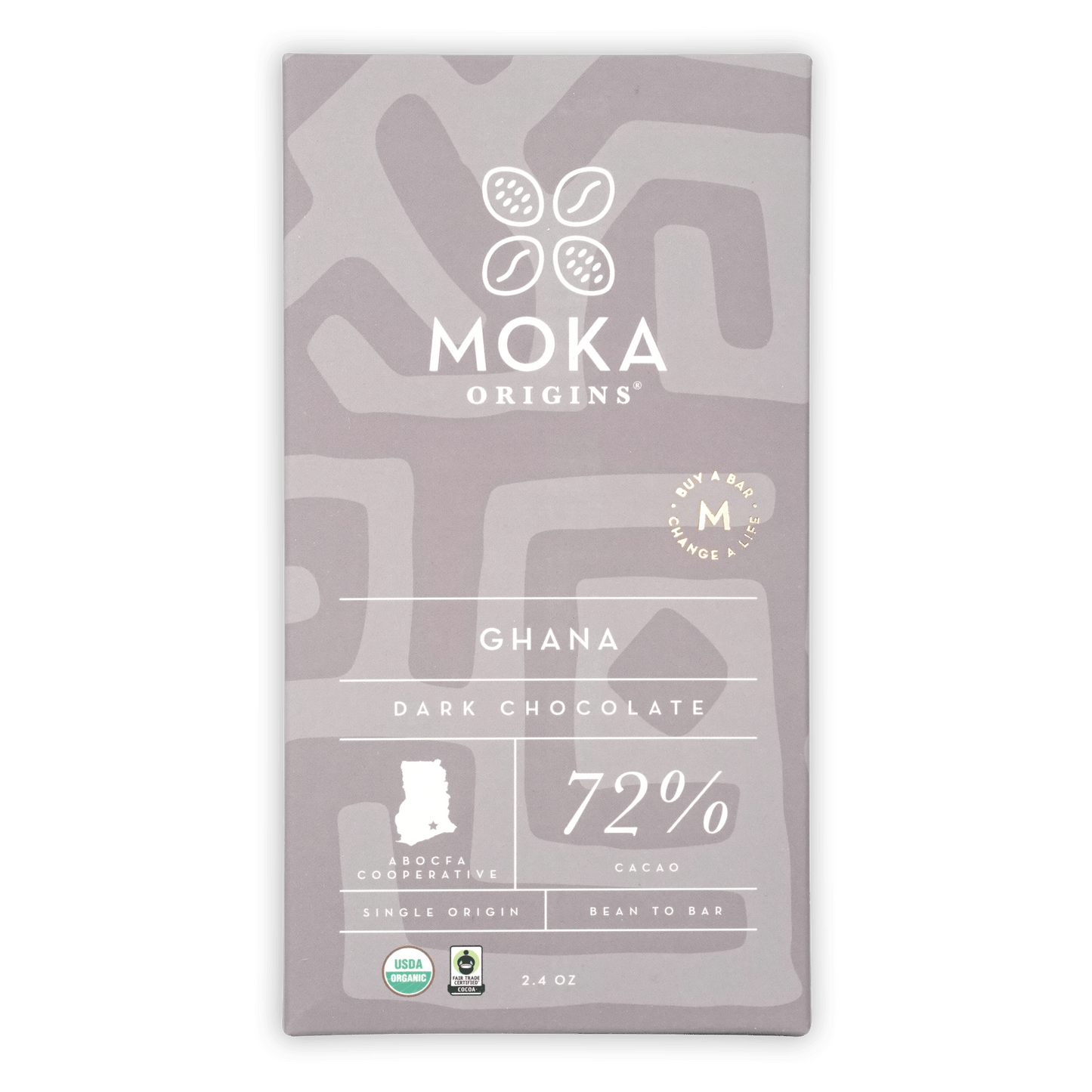 Moka Ghana 72% Organic Fair Trade Dark Chocolate – Bar & Cocoa Moka Ghana 72% Organic Fair Trade Dark Chocolate – Bar & Cocoa