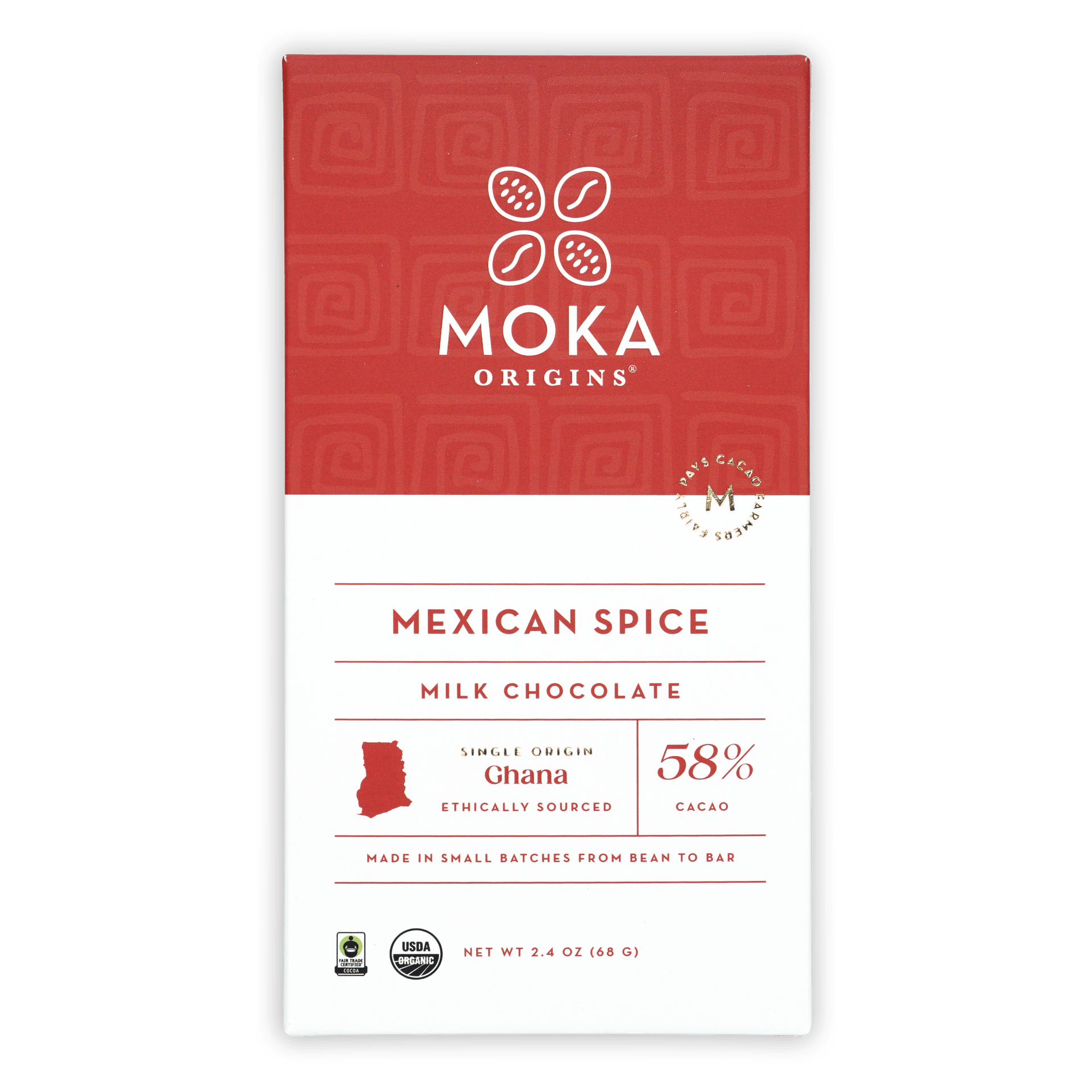 Moka Mexican Spice Milk Chocolate 58% (Seasonal)